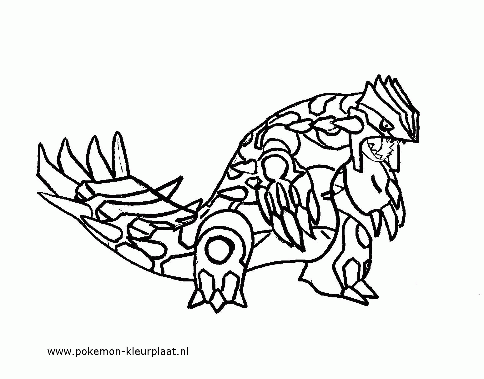 Groudon Printable Coloring Page