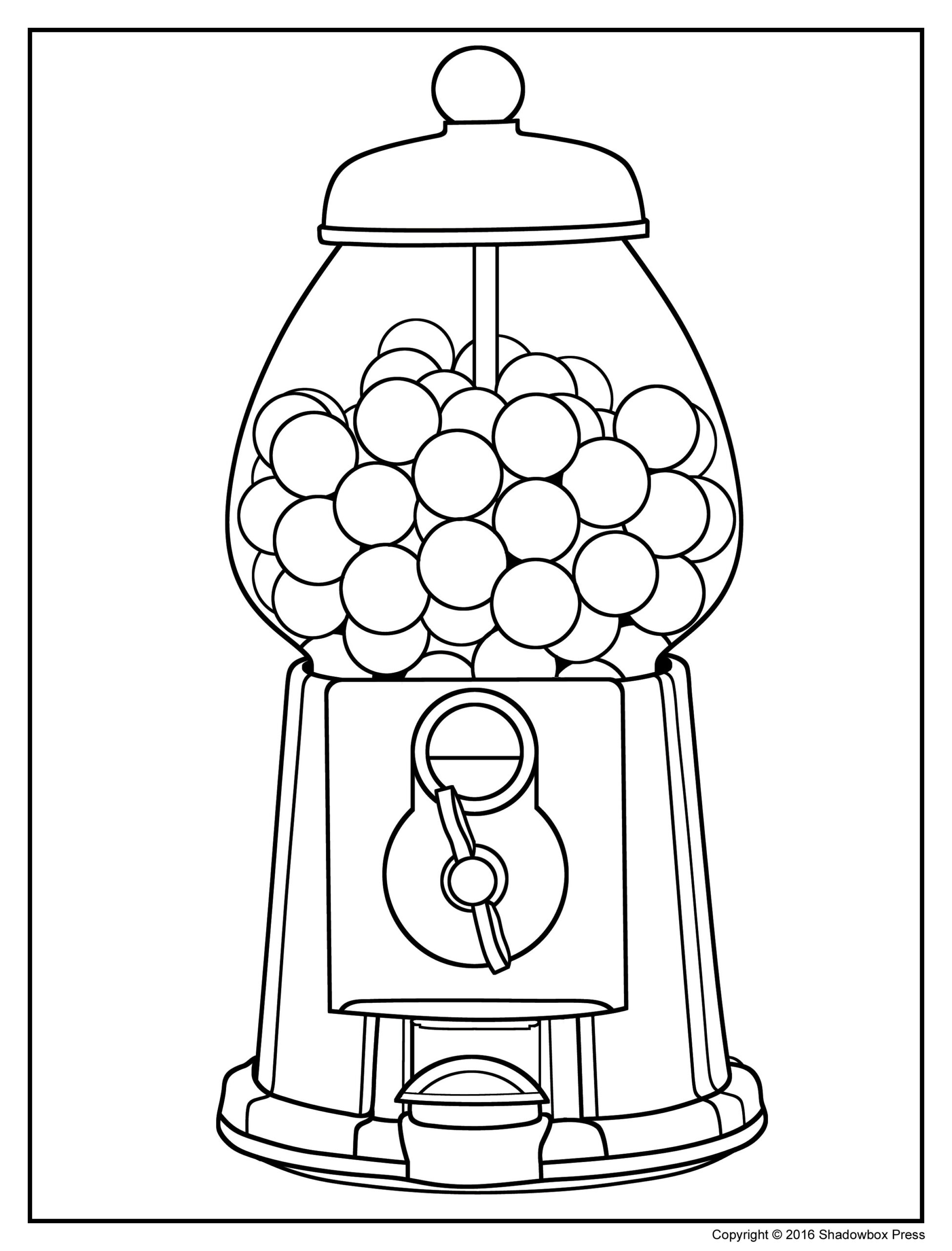 Gumball Machine Coloring Page At GetColorings Free Printable Colorings Pages To Print And