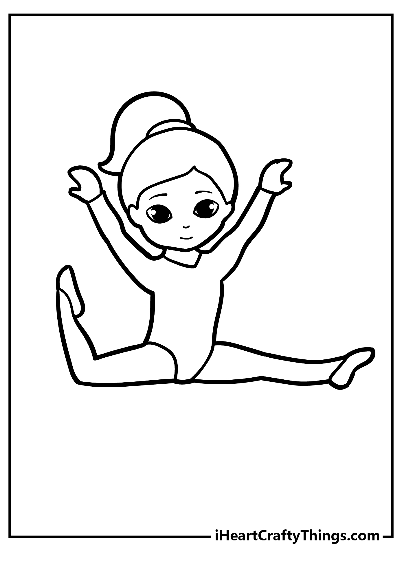 Gymnastics Coloring Pages For Girls