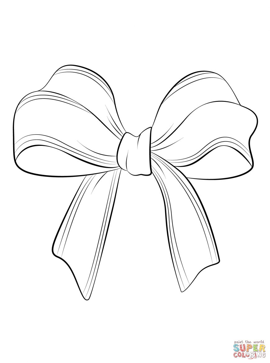 Hair Bow Coloring Page At GetColorings Free Printable Colorings Pages To Print And Color