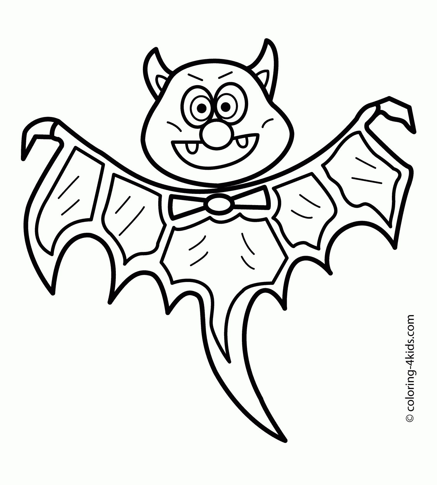 Printable Halloween Coloring Pages Bats