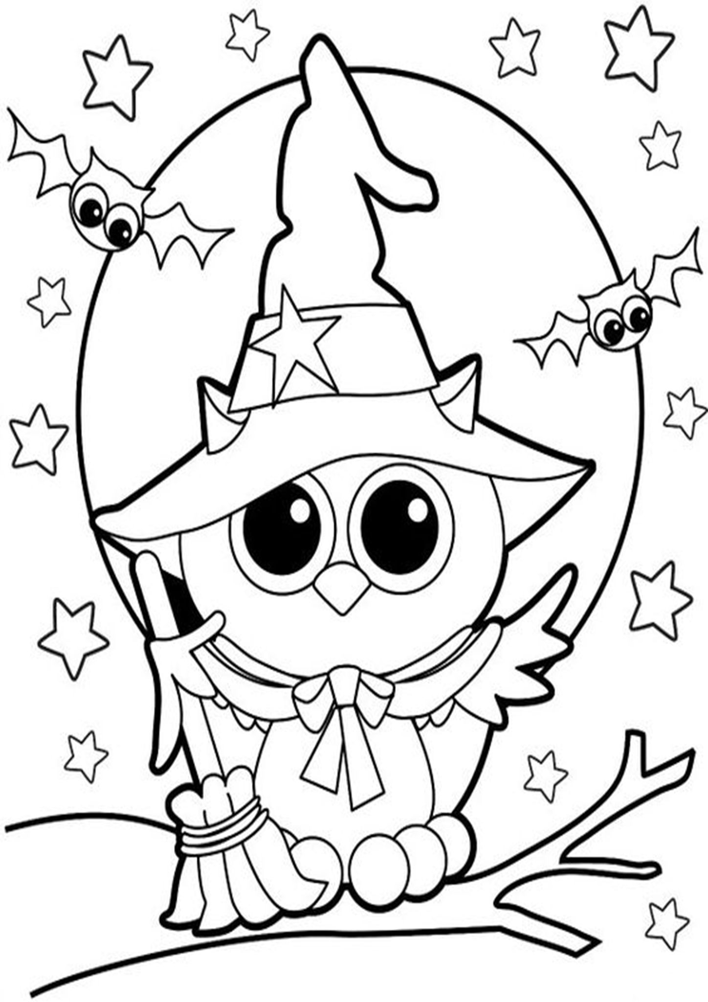 Halloween Coloring Pages Easy Coloring Games