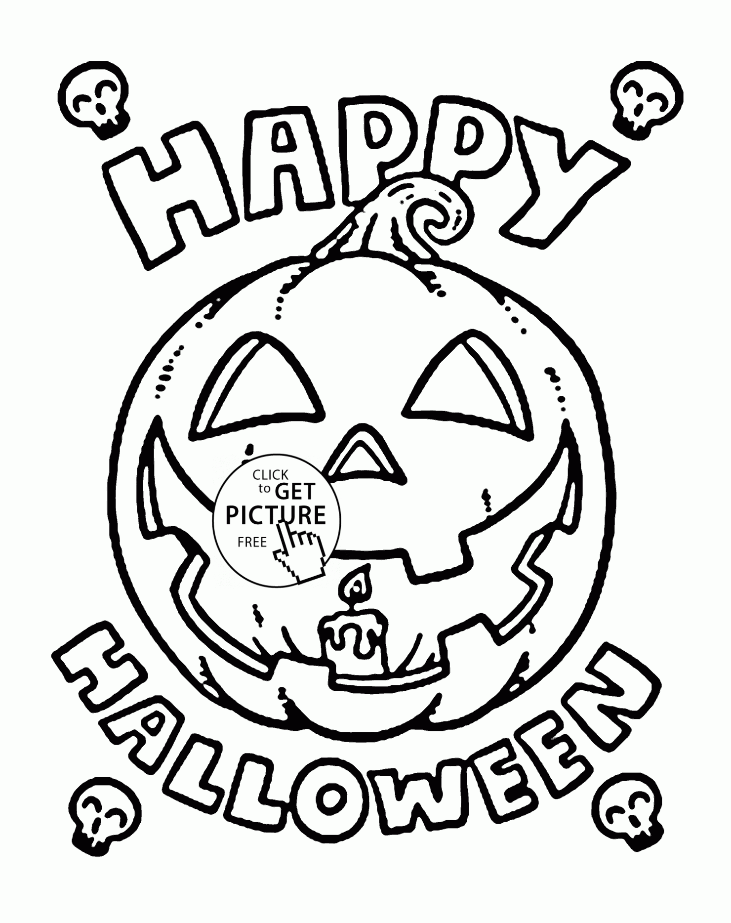 Halloween For Kids Printable Free Happy Halloween Coloring Pages Richard McNary S Coloring Pages