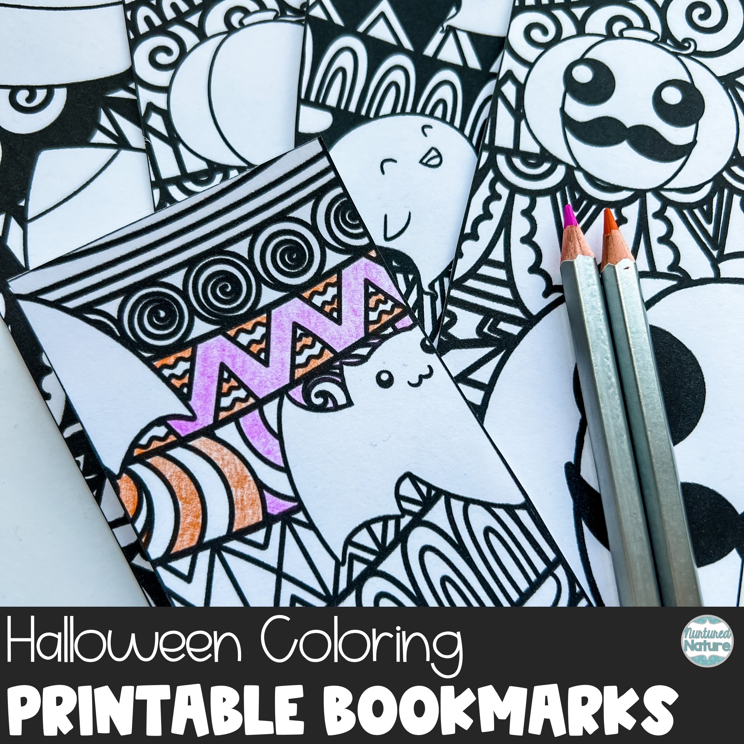 Printable Zentangle Coloring Pages Halloween