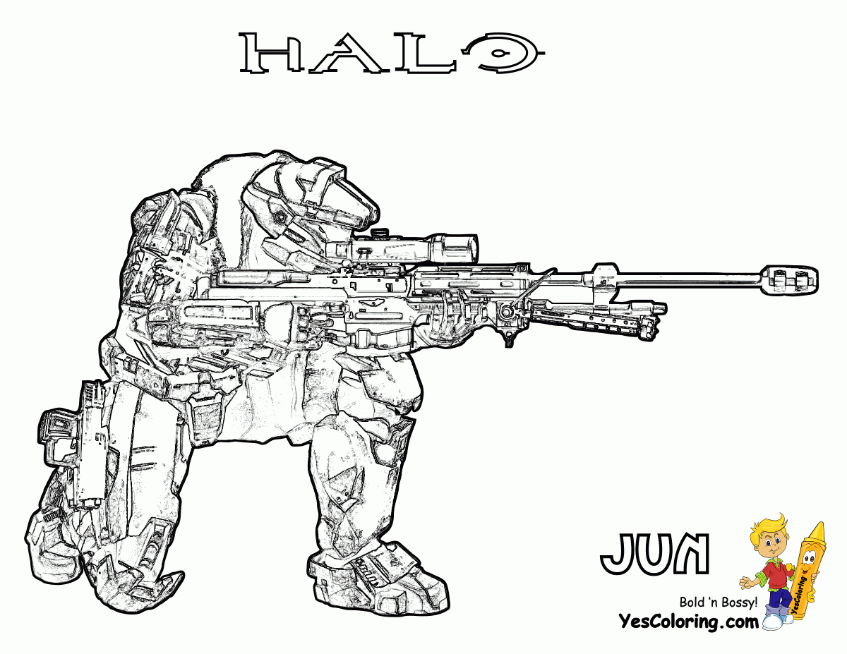 Halo Printable Coloring Pages