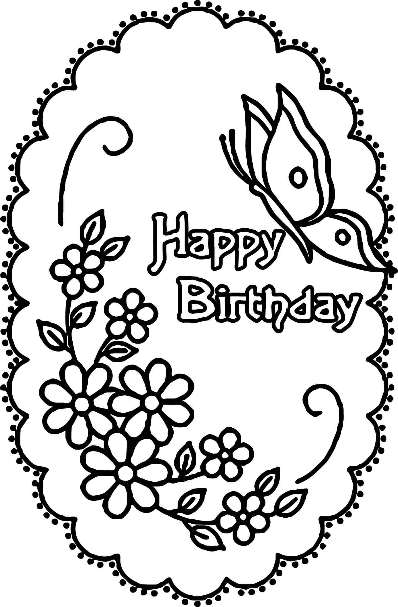 Birthday Coloring Pages Printable