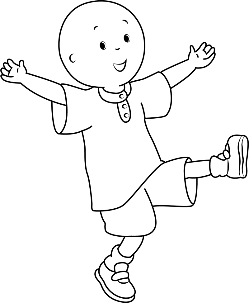 Free Printable Caillou Coloring Pages