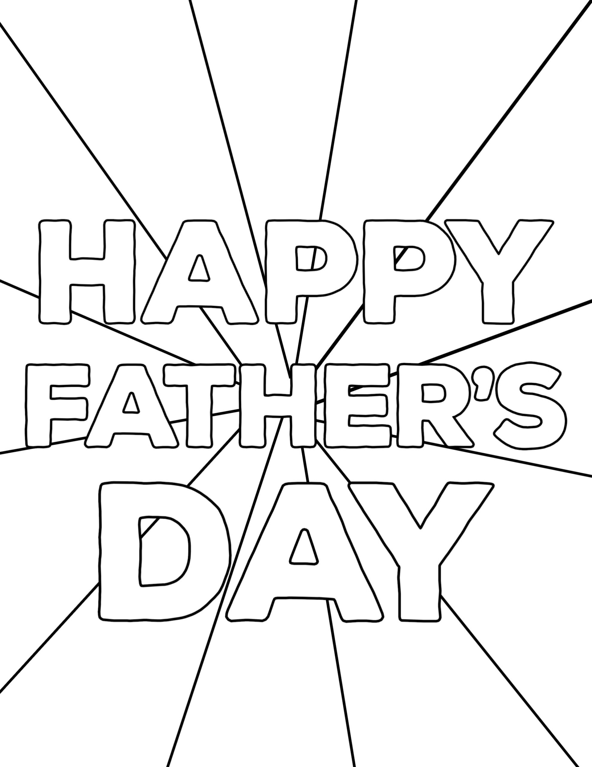 Papa Printable Coloring Pages