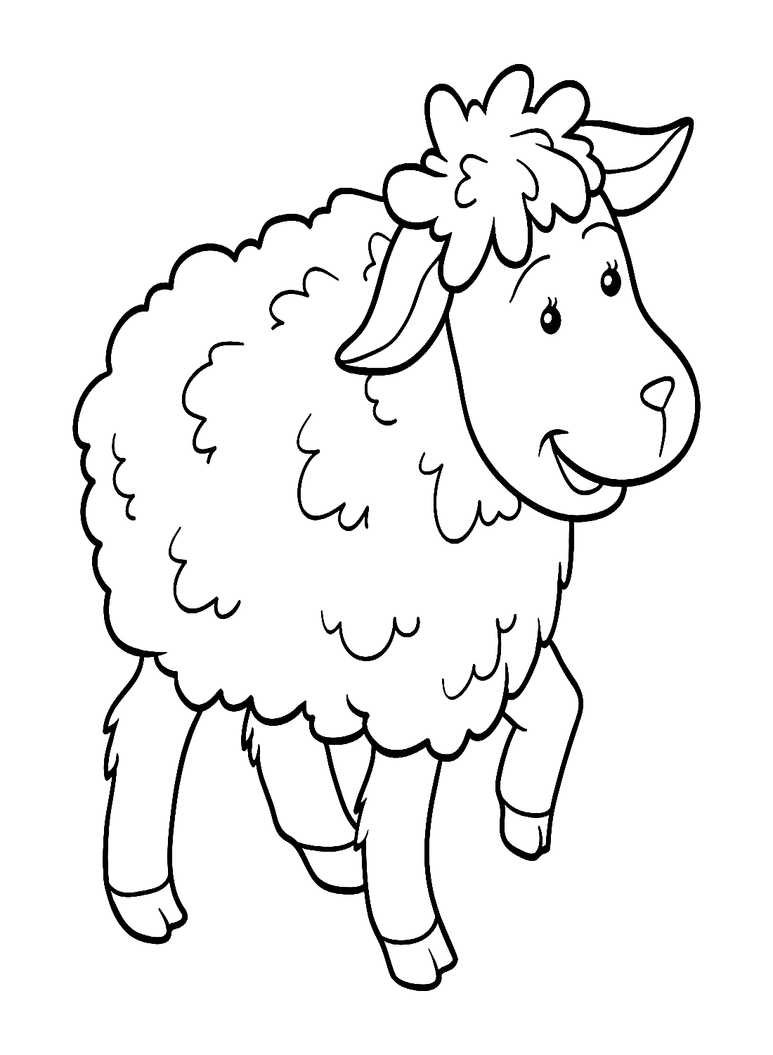 Free Printable Lamb Coloring Pages