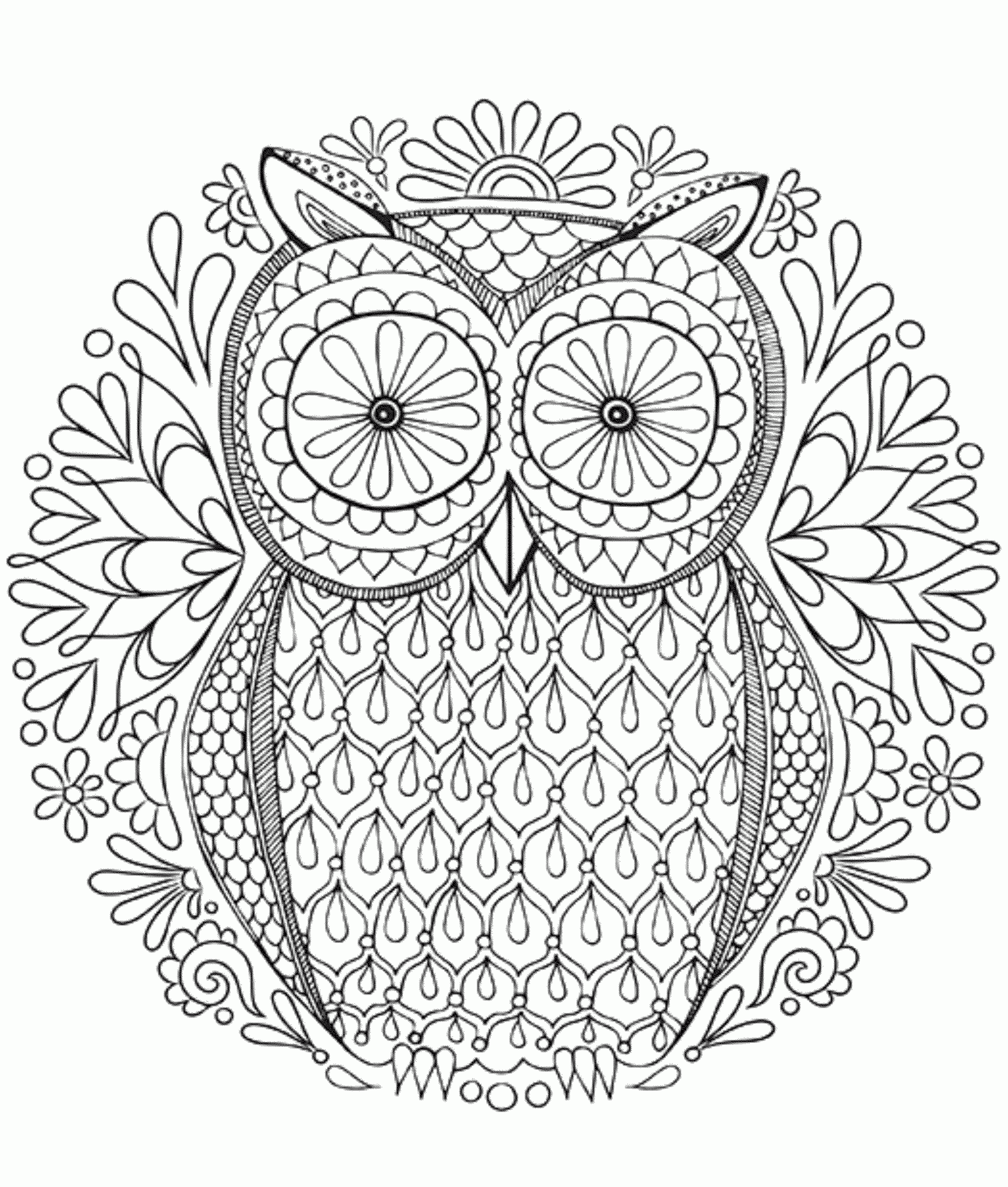 Free Printable Hard Coloring Pages
