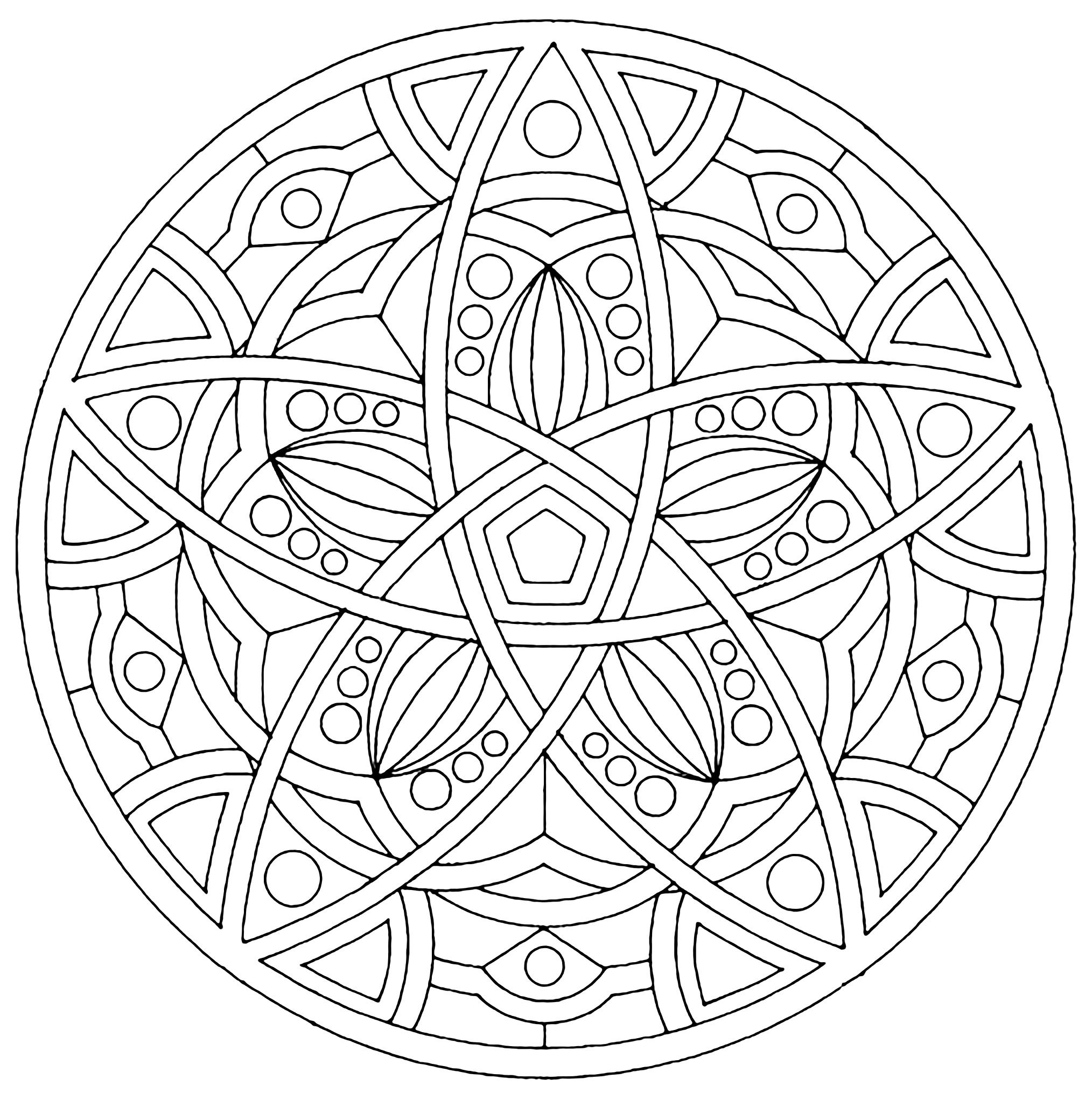 Free Printable Mandalas Coloring Pages