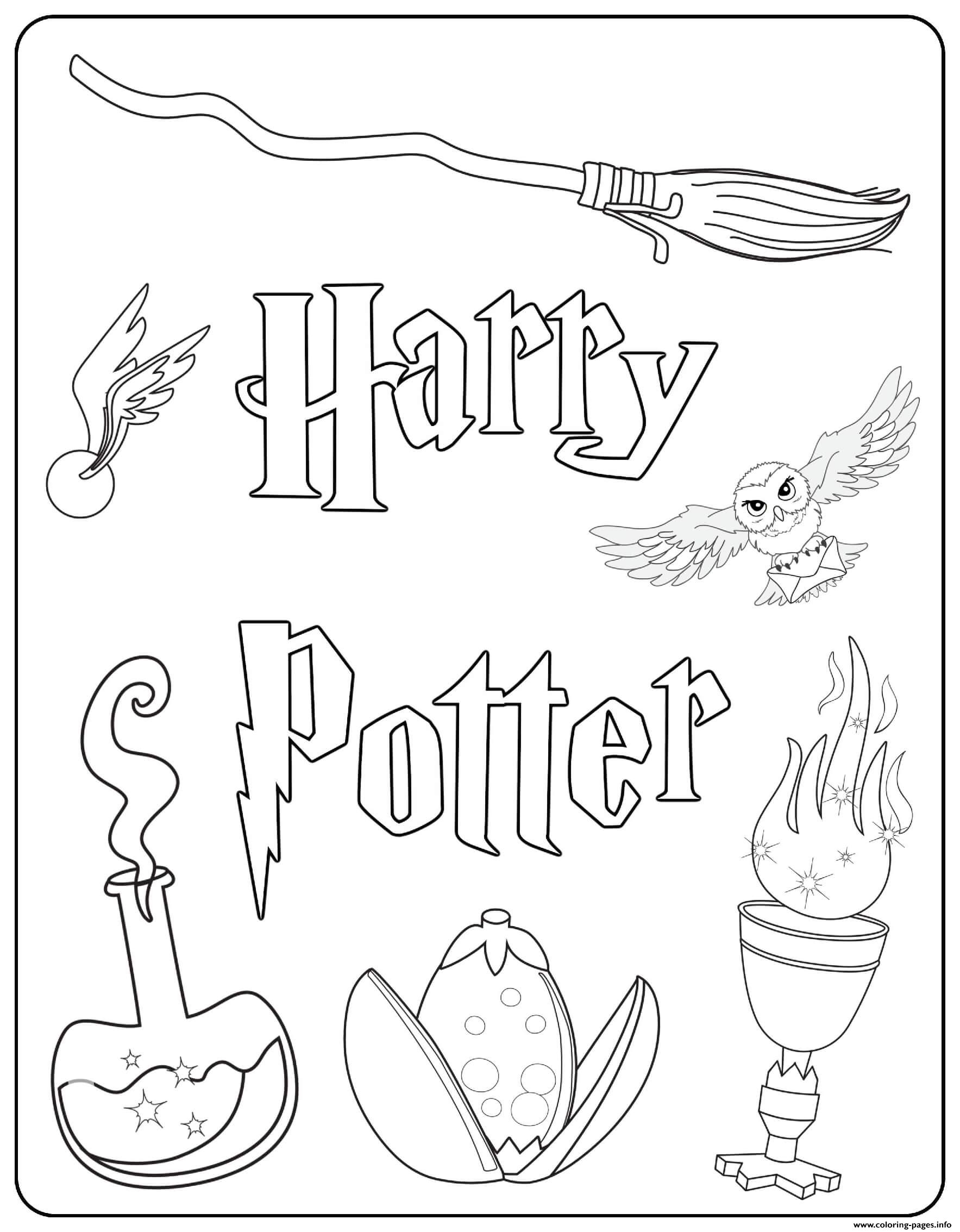 Harry Potter Printable Coloring Pages