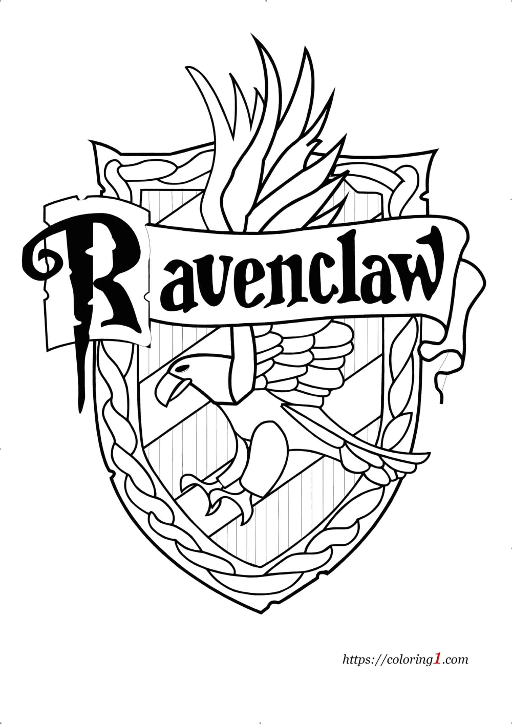 Harry Potter Ravenclaw Coloring Pages 2 Free Coloring Sheets 2021 Harry Potter Colors