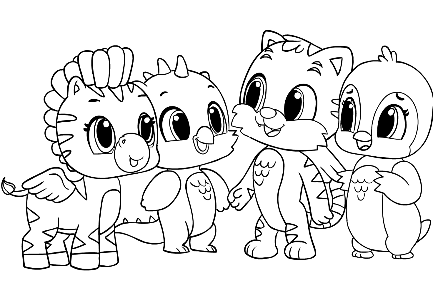 Free Printable Hatchimal Coloring Pages