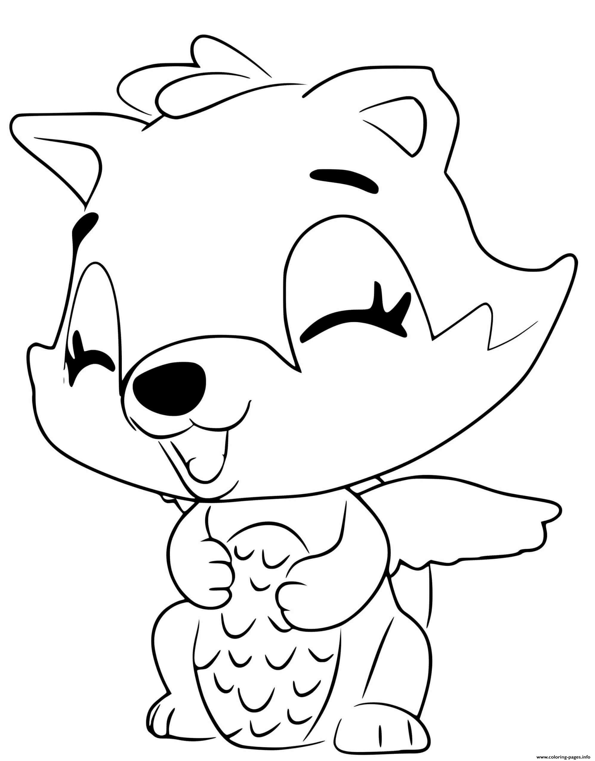 Hatchimals Giggling Raspoon Coloring Page Printable