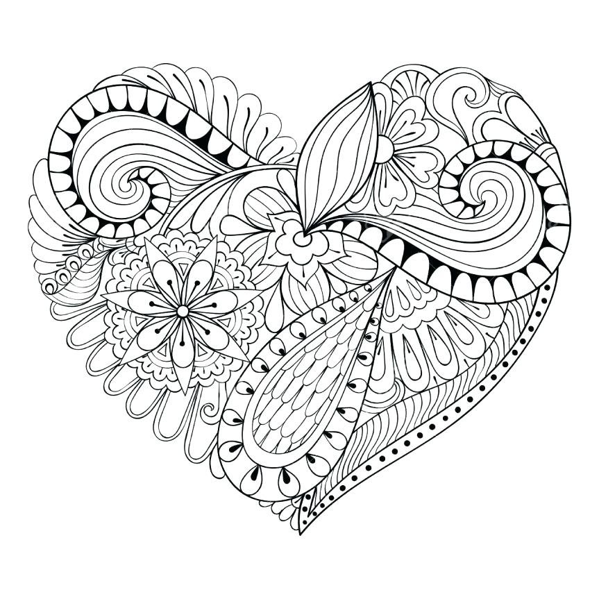 Heart Coloring Pages For Adults At GetColorings Free Printable Colorings Pages To Print