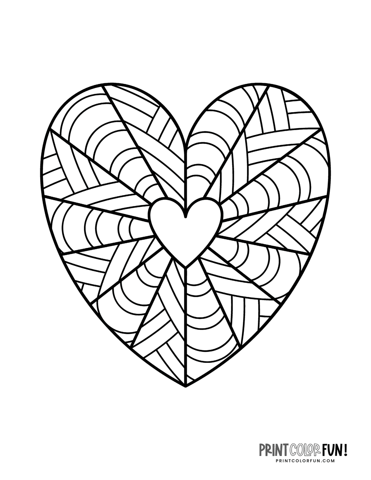 Heart Design Coloring Pages Coloring Pages
