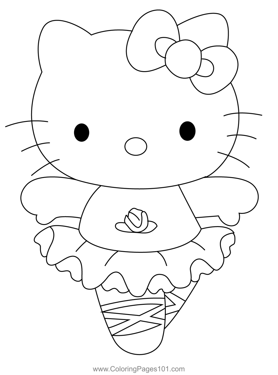 Hello Kitty Coloring Pages Printable