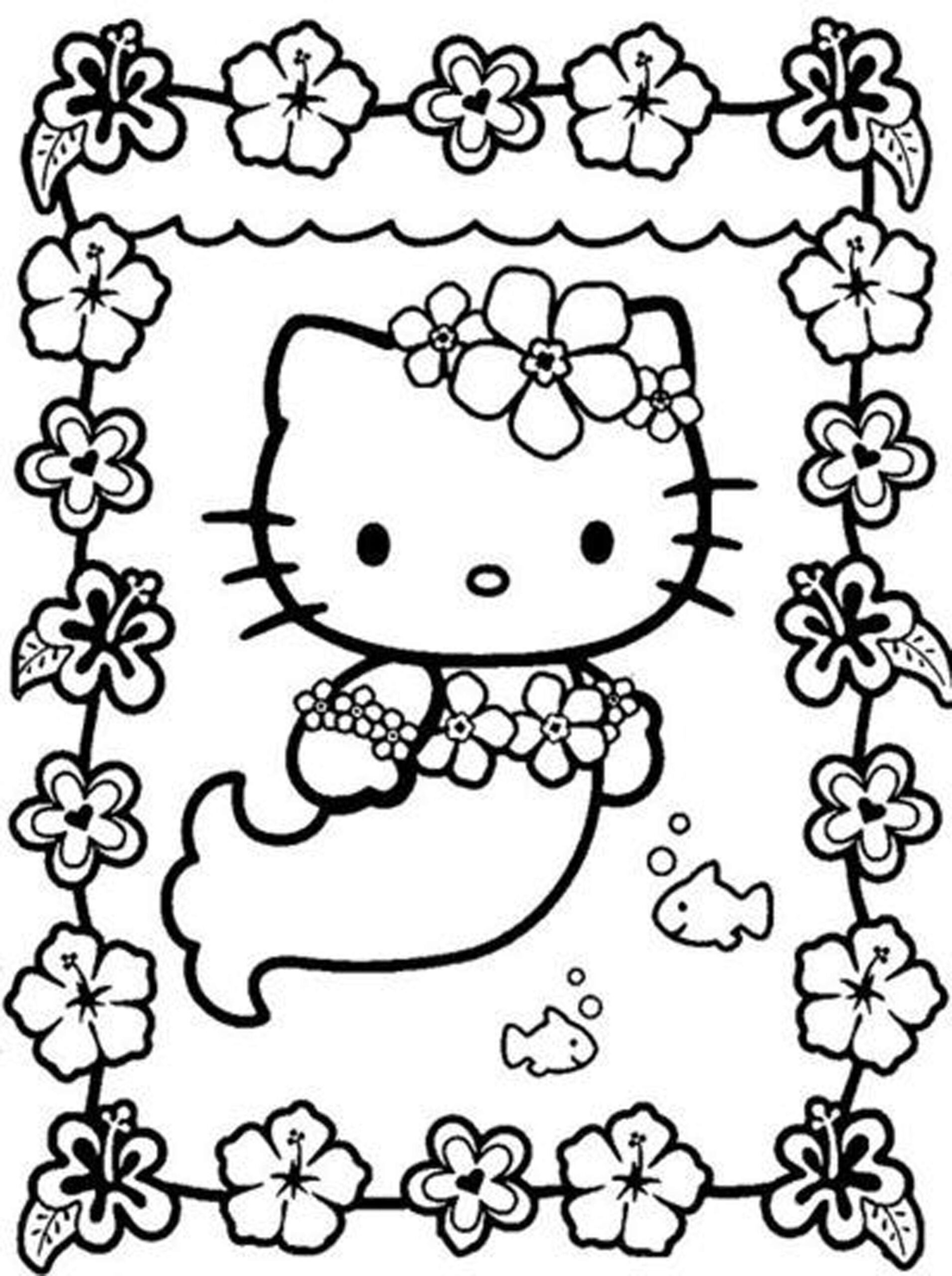 Coloring Pages Hello Kitty Printable