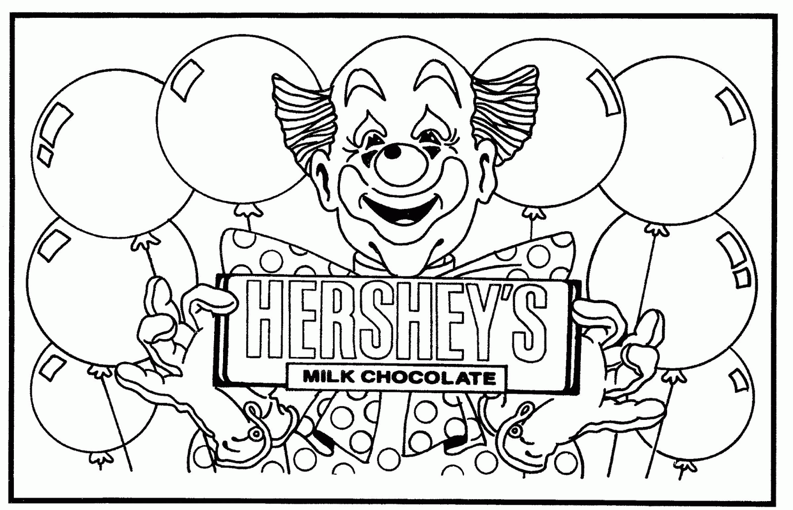 Hershey Kisses Coloring Pages