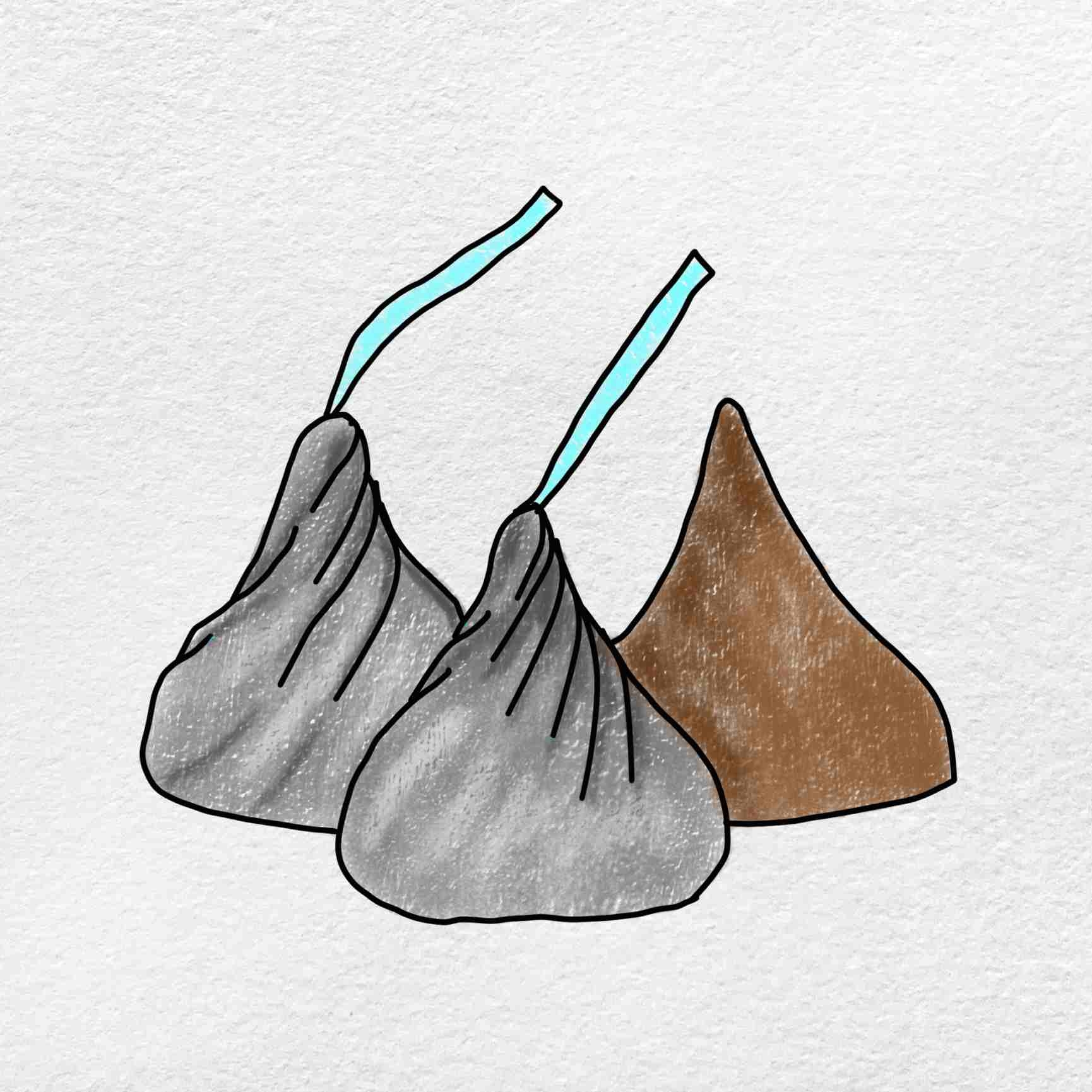 Printable Hershey Kiss Coloring Page