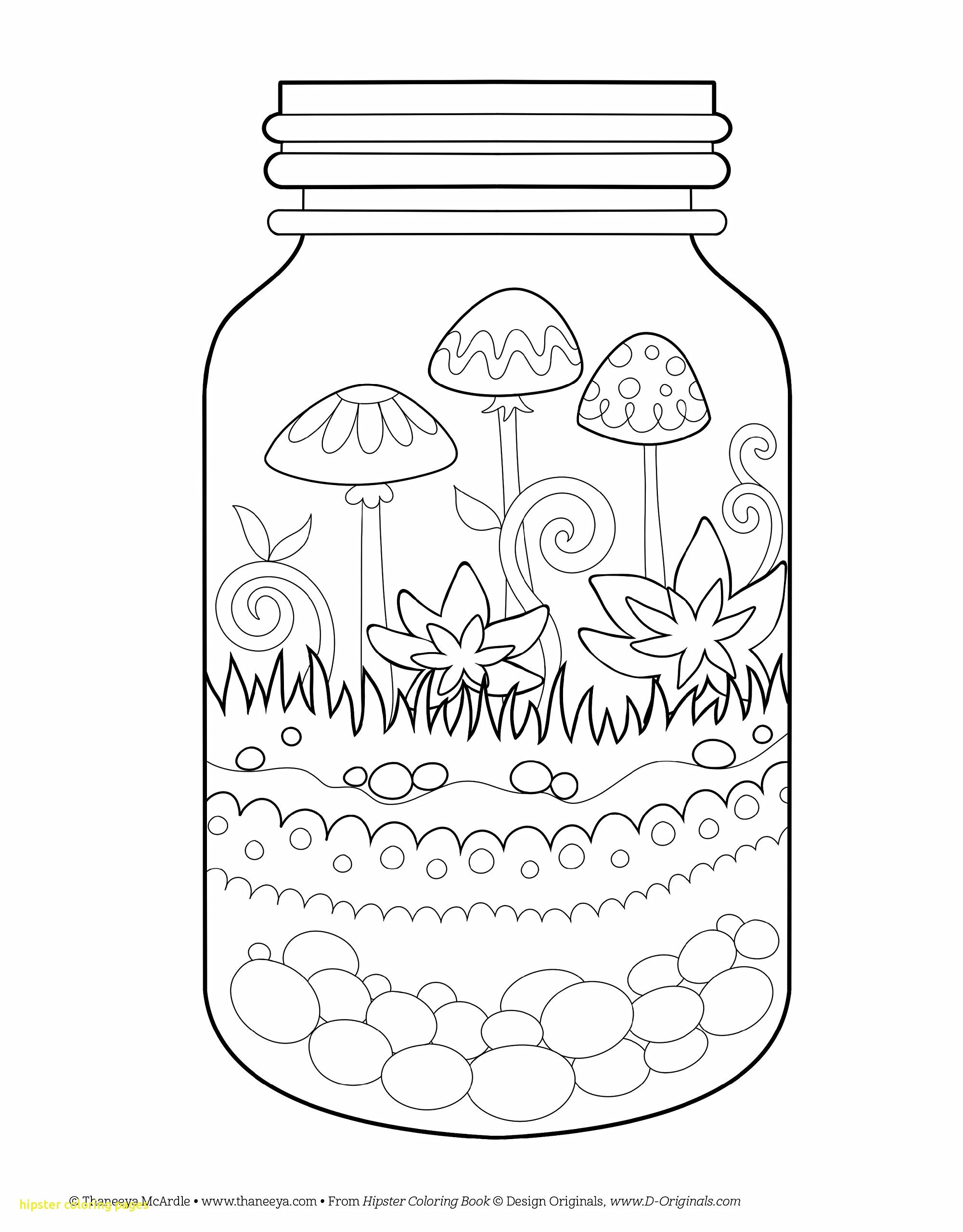 Hipster Coloring Pages Printable