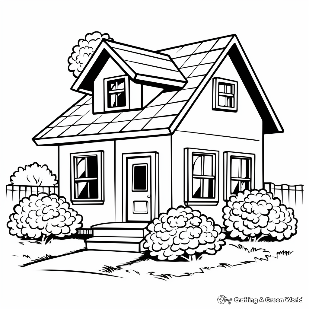 Home Coloring Pages Free Printable 