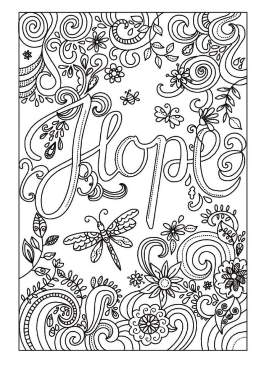 Hope Coloring Pages Printable Free Download Goodimg Co
