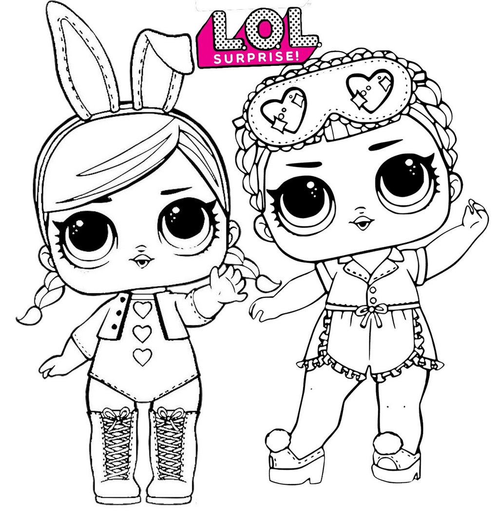Hops And Sleeping B B LOL Surprise Coloring Page