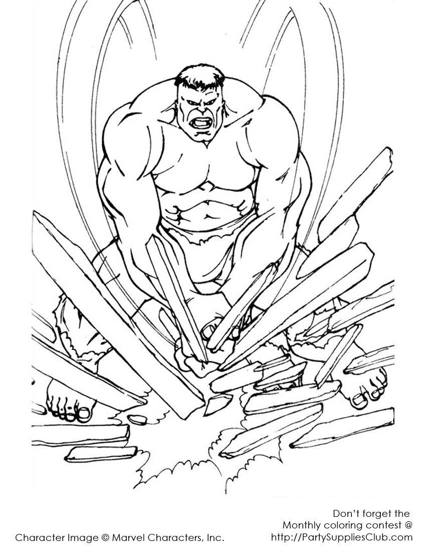 Hulk Coloring Pages Lets Coloring