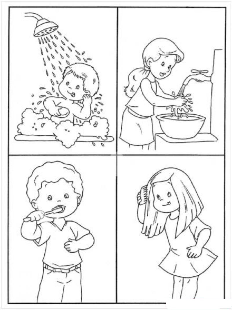 Hygiene Coloring Pages To Download And Print For Free