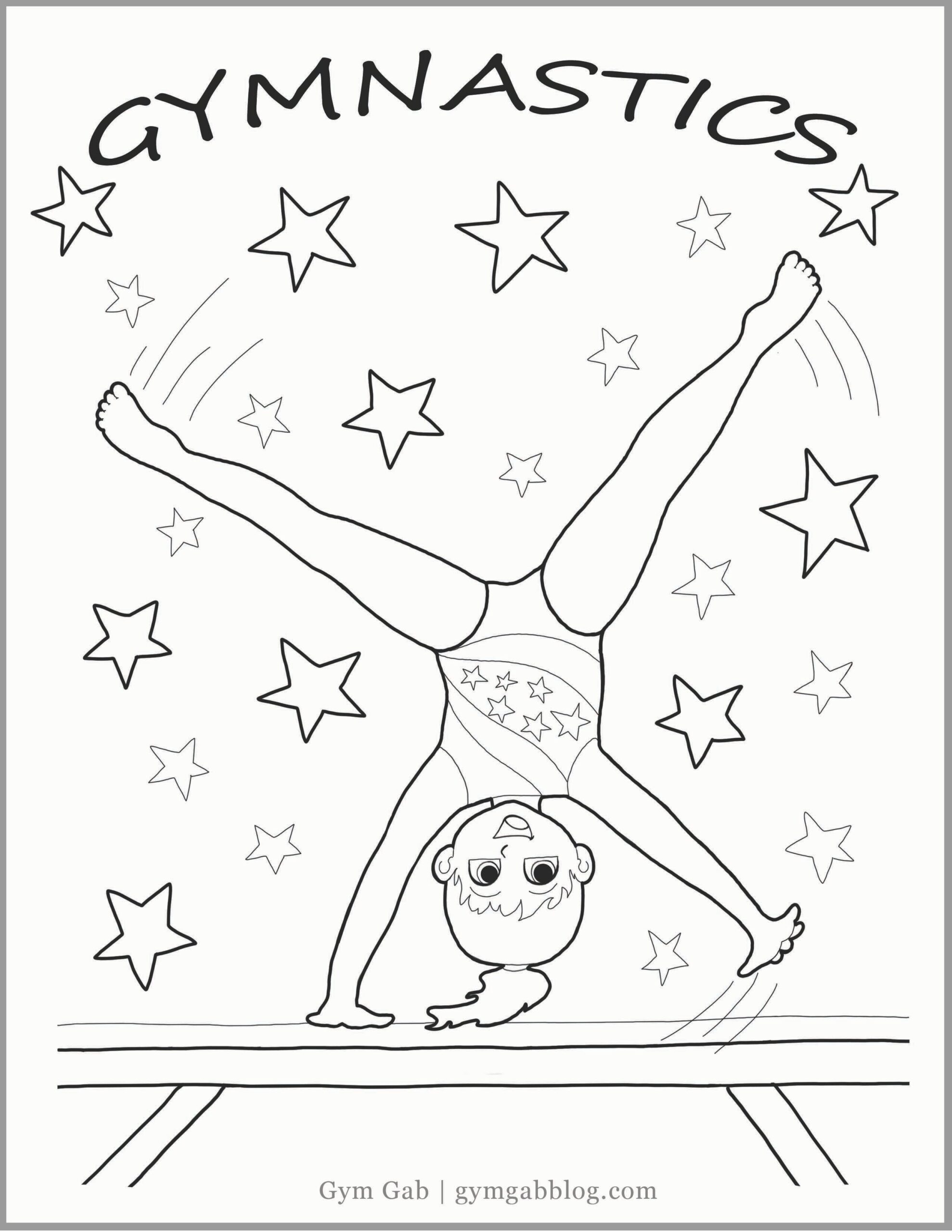 I Love Gymnastics Coloring Pages Coloring Pages