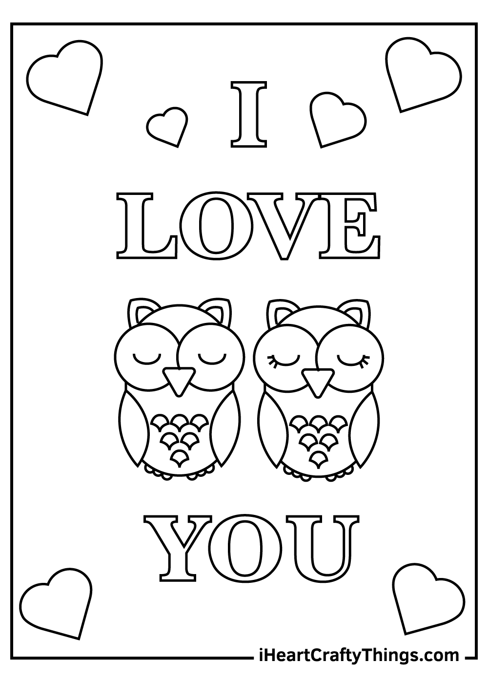 Free Love Coloring Pages Printable