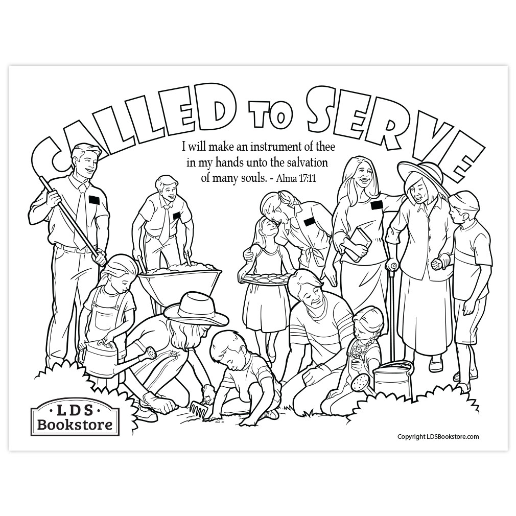 I Will Make An Instrument Of Thee Book Of Mormon Coloring Page Printable