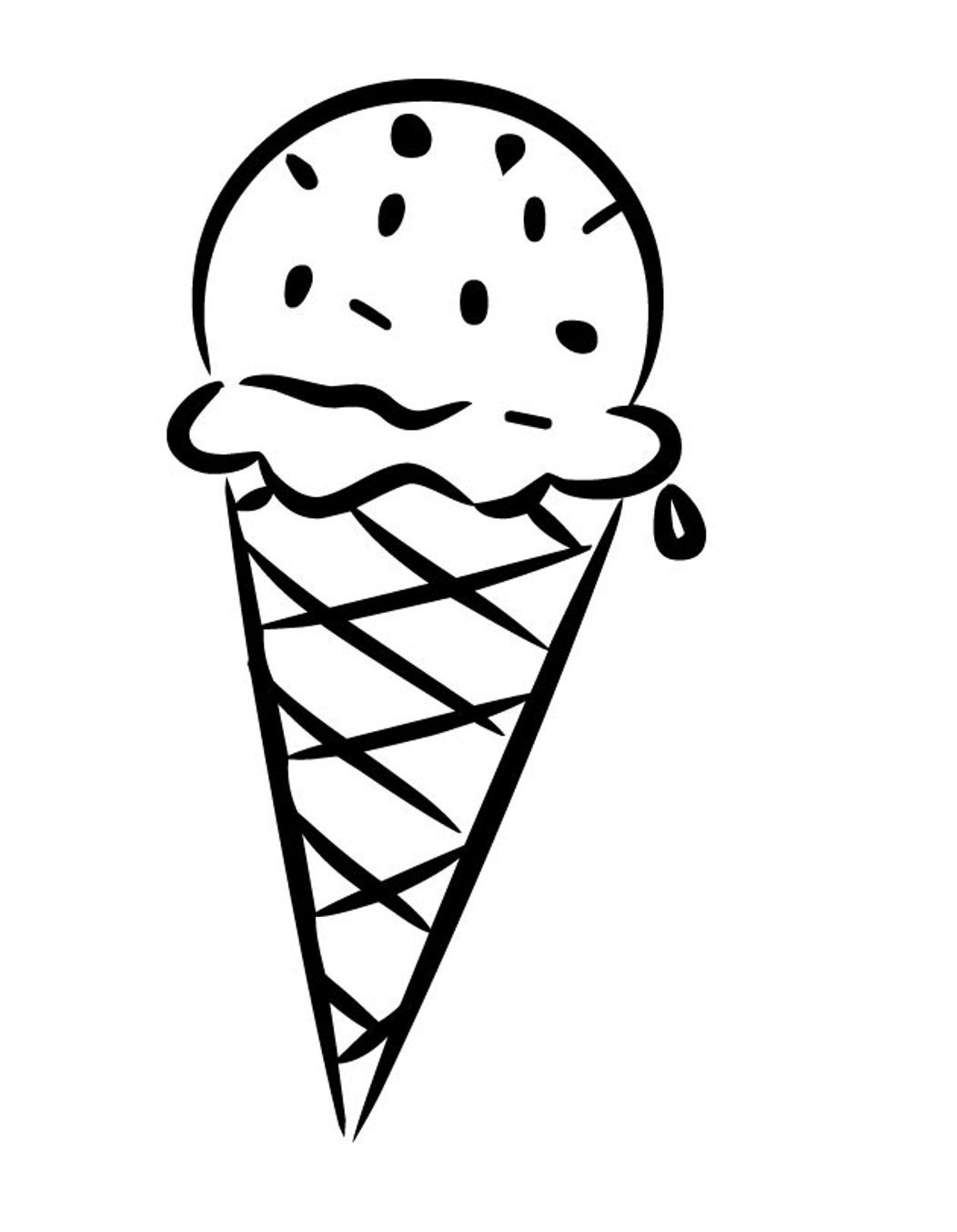 Ice Cream Printable Coloring Pages