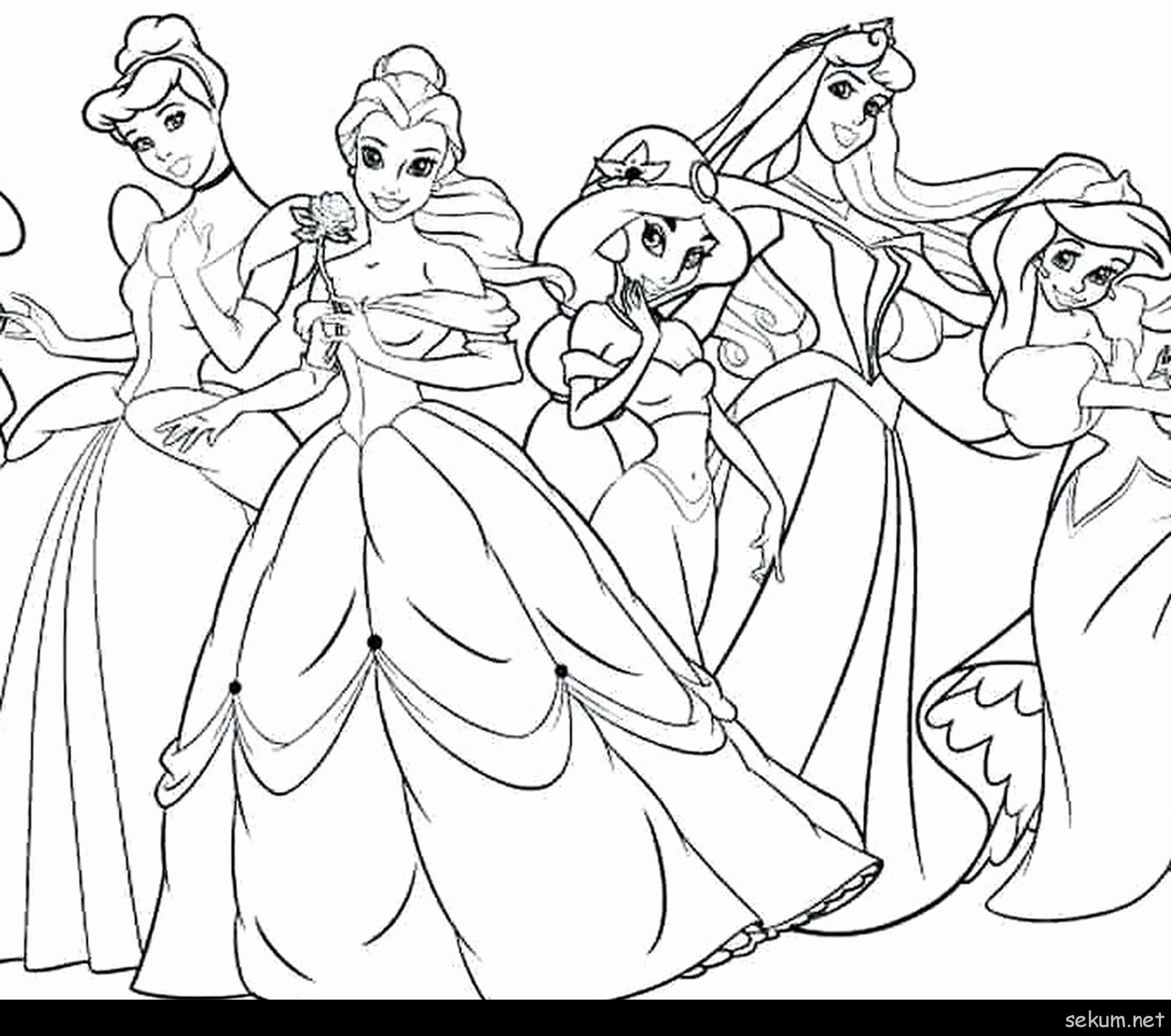 Incredible Princess Coloring Pages Easy Ideas Gallery Otomotif