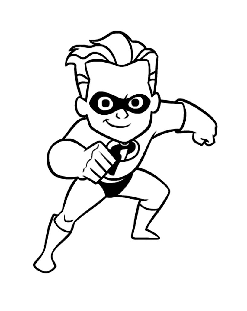 Printable Coloring Pages Incredibles 2