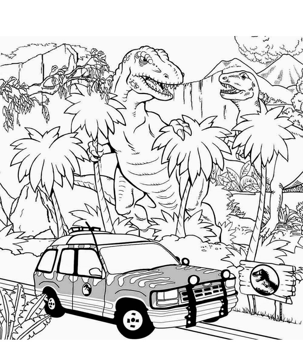 Printable Endoraptor Coloring Pages