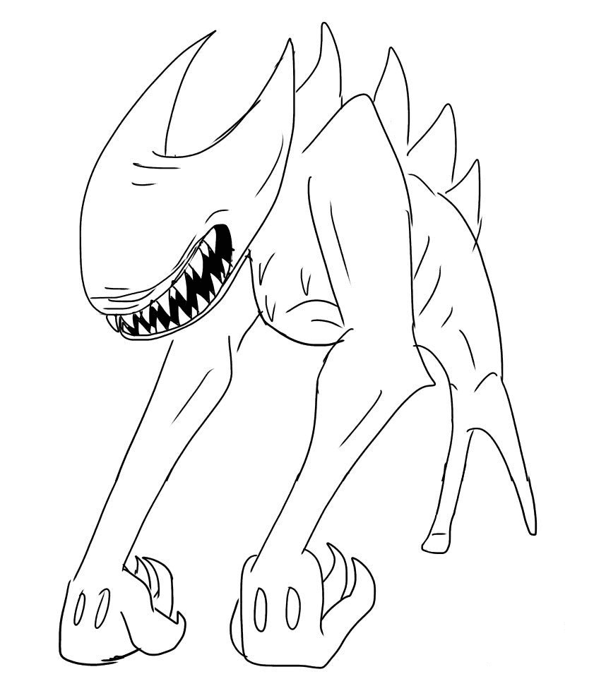 Bendy Coloring Page Printable