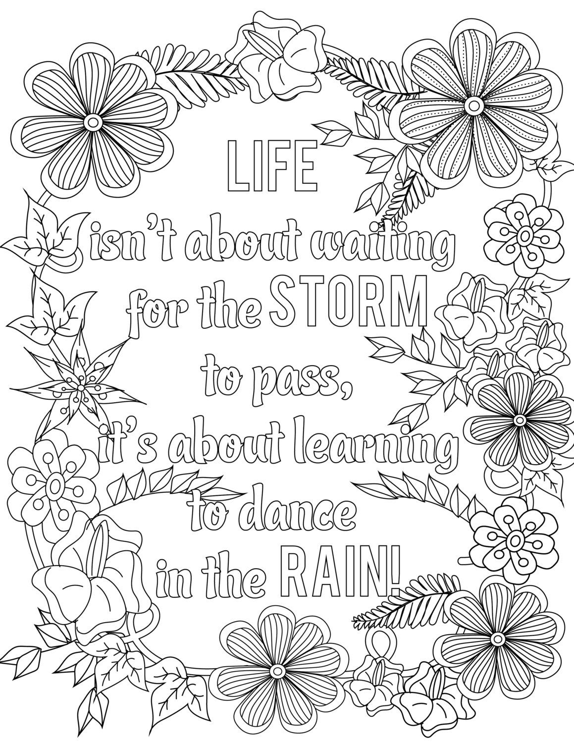 Quote Printable Coloring Pages
