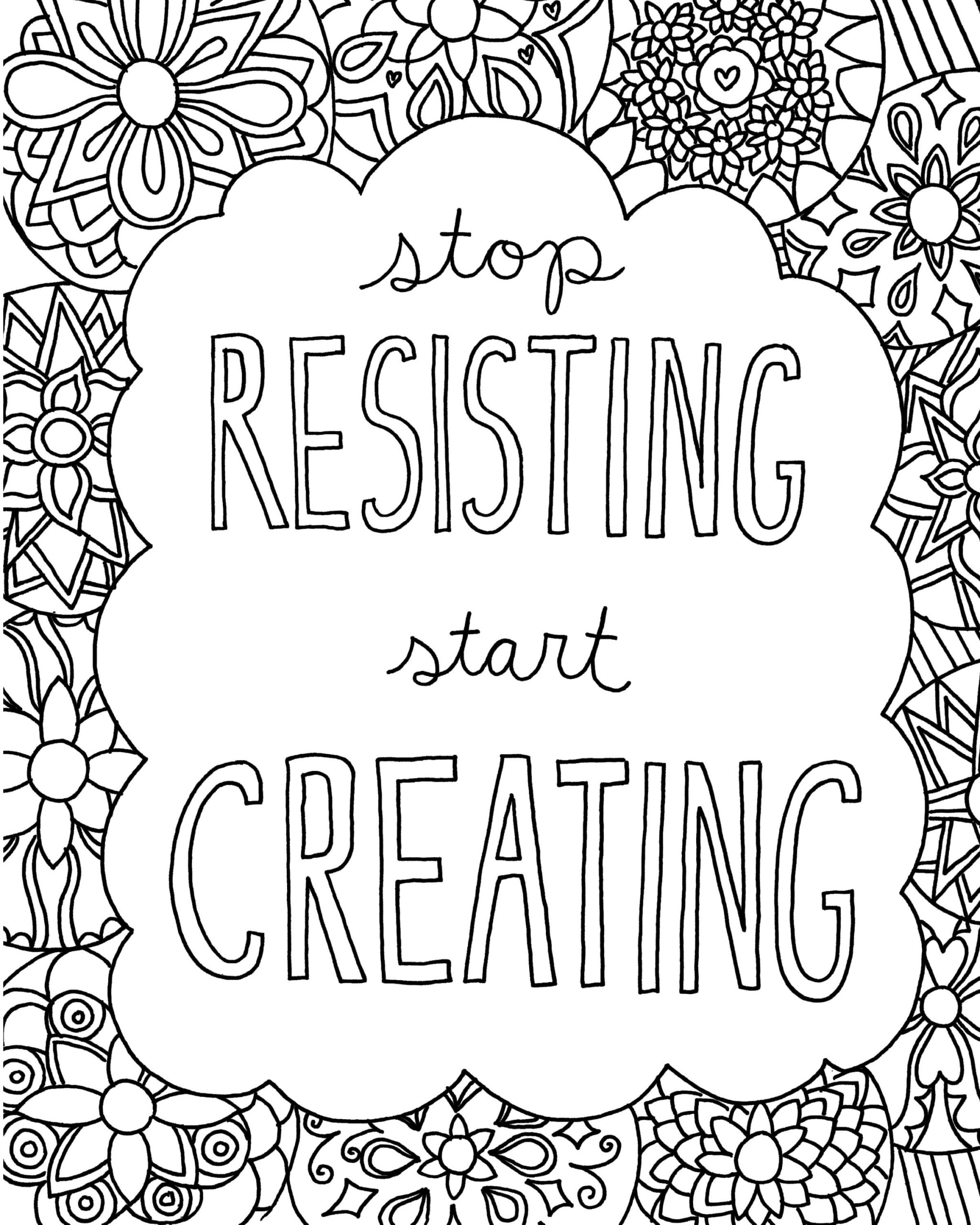 Inspirational Quotes Coloring Pages At GetColorings Free Printable Colorings Pages To