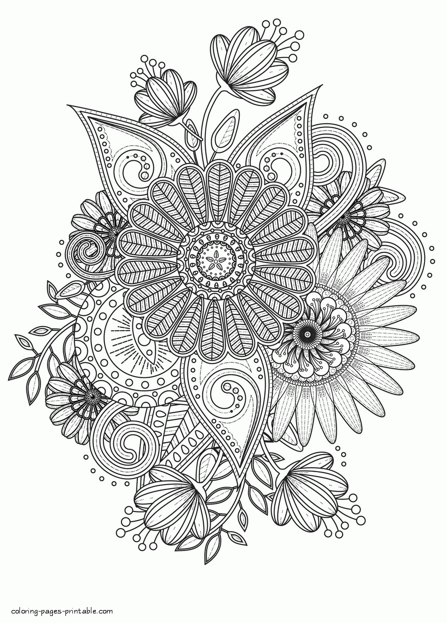Free Printable Intricate Coloring Pages