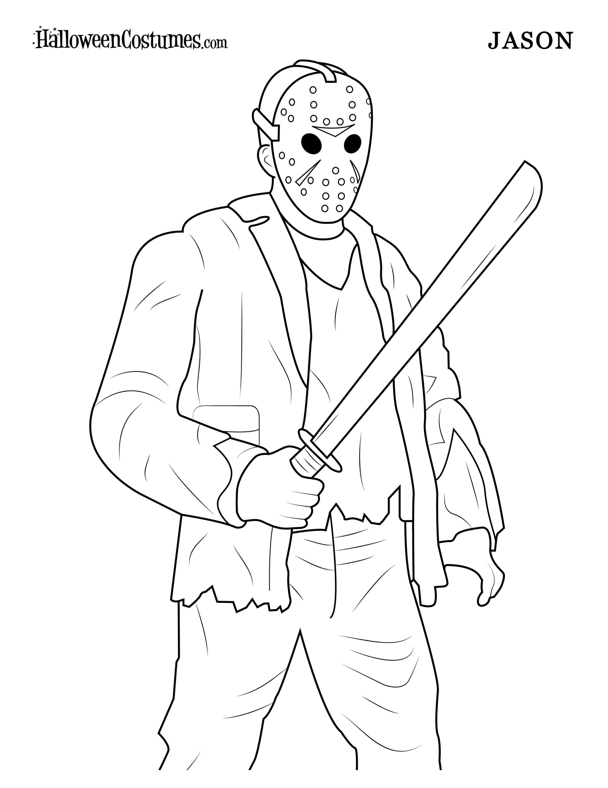 Jason Coloring Voorhees Pages Splatterhouse 13th Friday Mask Drawing Color Illmosis Video