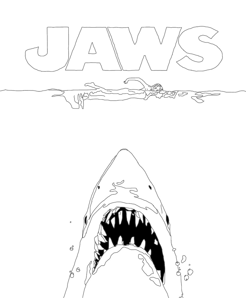 Jaws Movie Coloring Coloring Pages