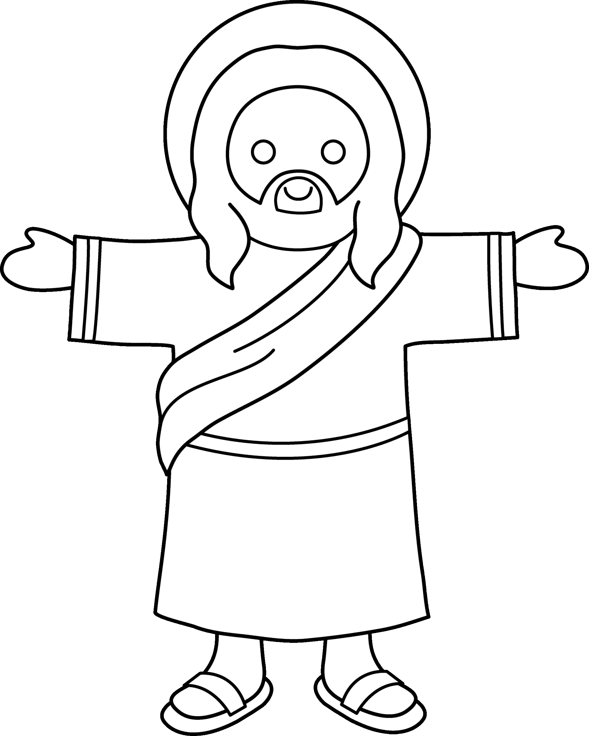 Jesus Printable Coloring Pages