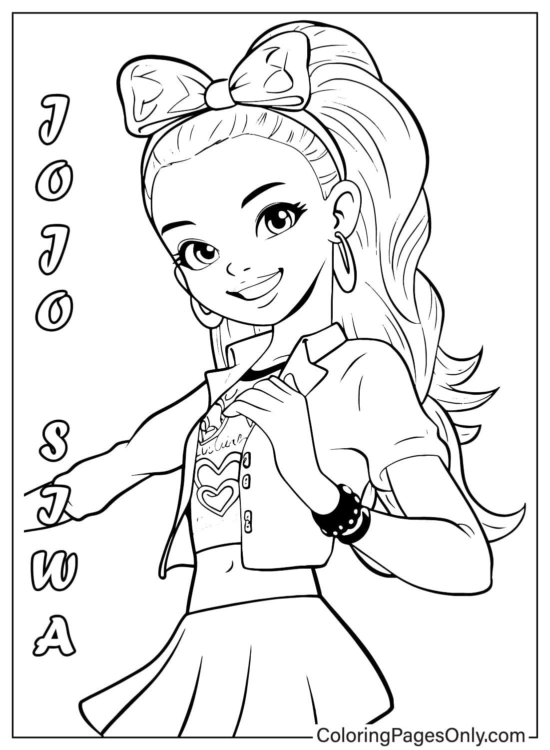 Jojo Siwa Coloring Pages Animationsa2z In 2020