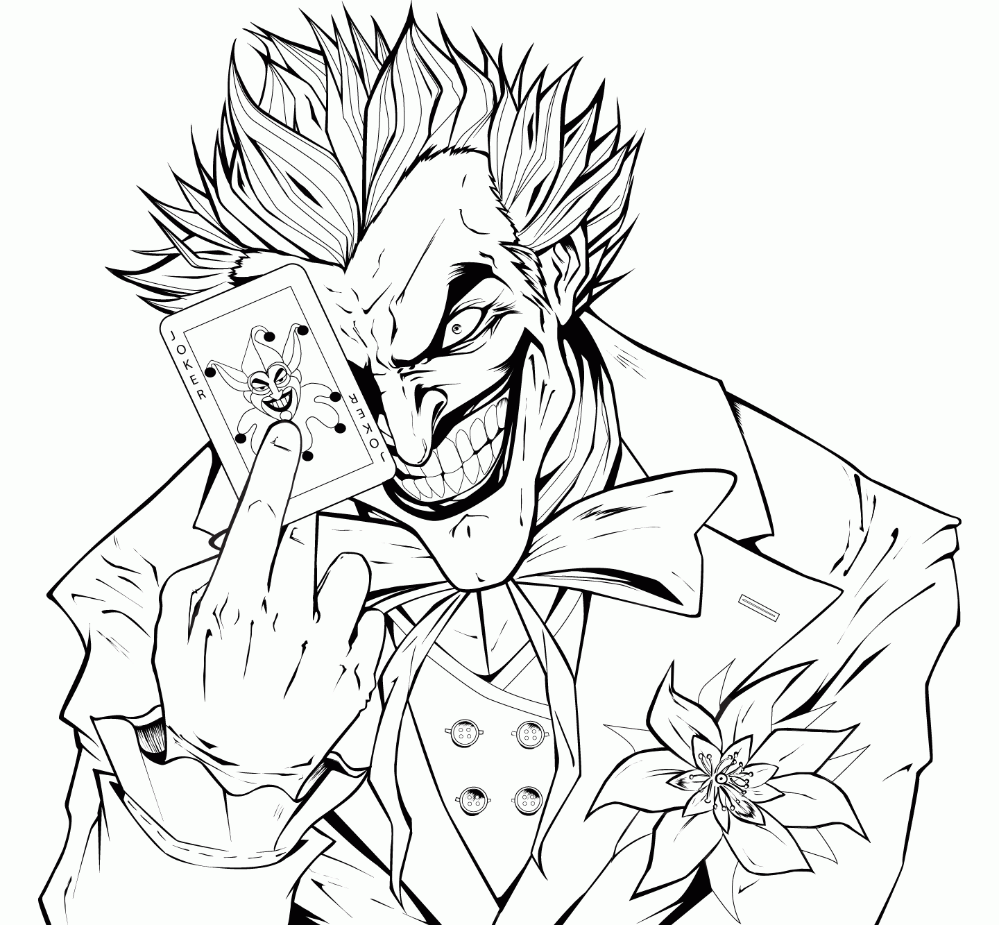 Joker Coloring Pages Coloring Home