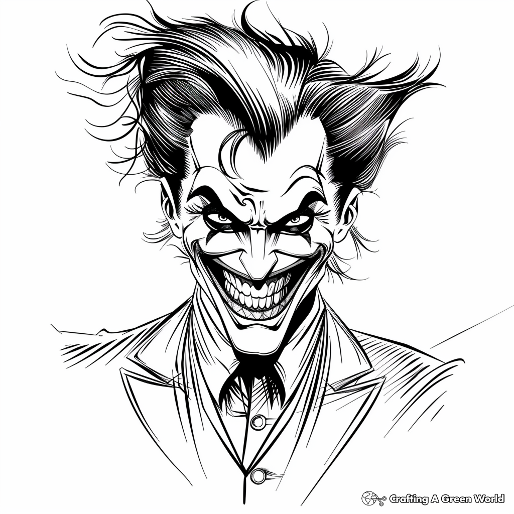 Joker Coloring Pages Free Printable