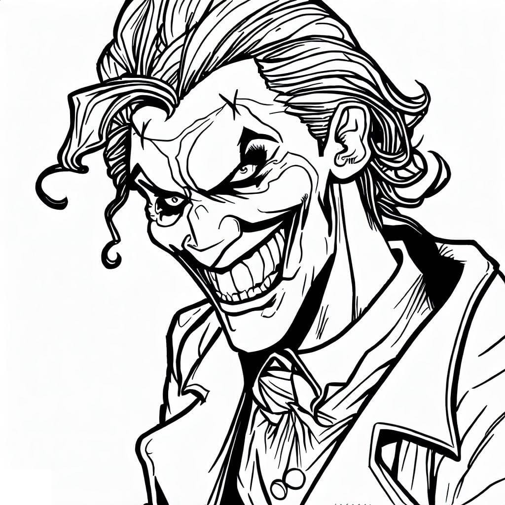 Joker Printable Coloring Pages
