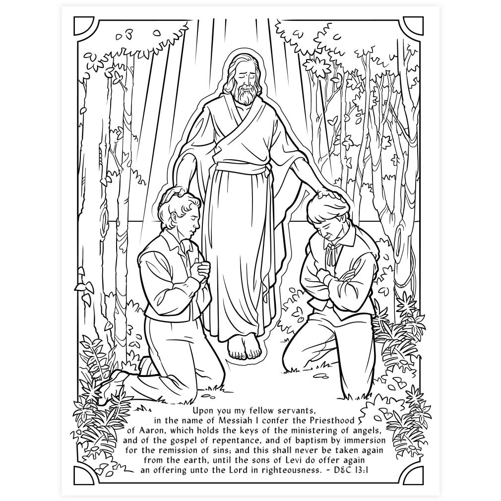 Joseph Smith Coloring Pages Free First Vision Coloring Page Download Free Clip Art Free Clip